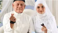 72 سالہ معروف فٹبالر نے 20 سالہ لڑکی سے شادی کرلی