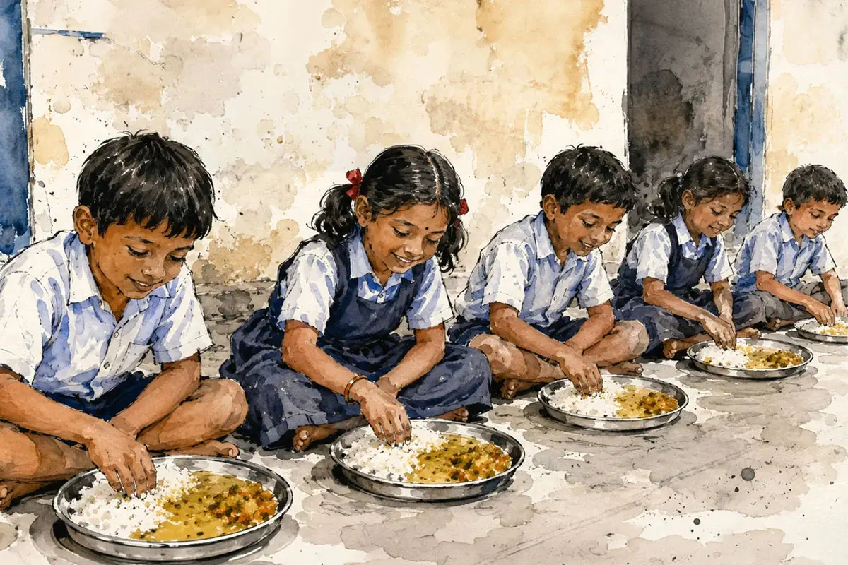 اضلاع میں مڈ ڈے میل طلبہ کو پرانے نظام کے تحت ہی کھانا ملے گا