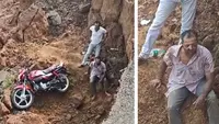 گوگل میپ دیکھ کر موٹر سائیکل چلاتے ہوئے کھائی میں گرے! عارضی طور پر یادداشت متاثر، رات بھر تلاش کے بعد پاندویشور میں برآمد