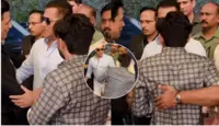 سلمان خان کے سیکیورٹی گارڈ کے مداح کو دور ہٹانے کی ویڈیو وائرل