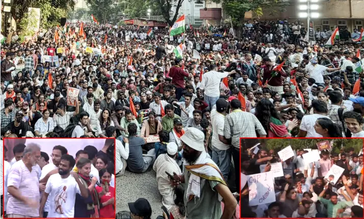 ممبئی میں سی جے پی کا بڑا احتجاج، نصیرالدین شاہ، شبانہ اعظمی اور وشال بھاردواج سمیت کئی فلمی شخصیات شریک