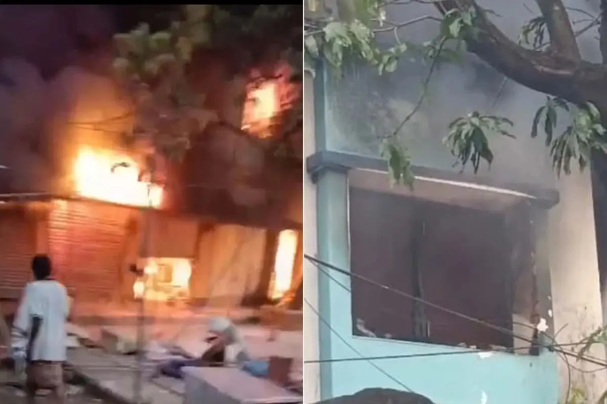 مہالیا کی صبح ہوڑہ میں بھیانک آتش زدگی! تین منزلہ مکان جل کر خاکستر، ایک شخص زخمی