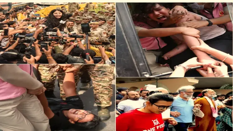 قومی دارالحکومت میں کریک ڈاؤن، 7000 سے زائد مظاہرین کو حراست میں لیا گیا، گیانش کمار کے استعفیٰ تک احتجاج جاری رہے گا، سی جے پی کا اعلان