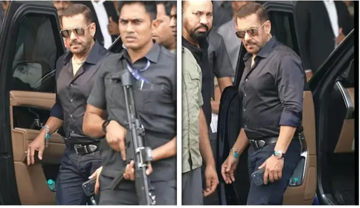 ٹائیگر شروف پر حملے کے بعد سلمان خان پہلی بار منظرِ عام پر، سیکیورٹی سخت