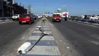 ما فلائی اوور پر کار حادثے میں دو افراد شدید زخمی،